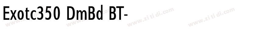 Exotc350 DmBd BT字体转换